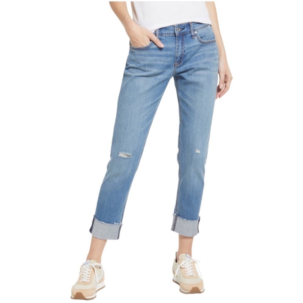 Rag & Bone Dre Low Rise Slim Boyfriend Jeans in Mick Size 24